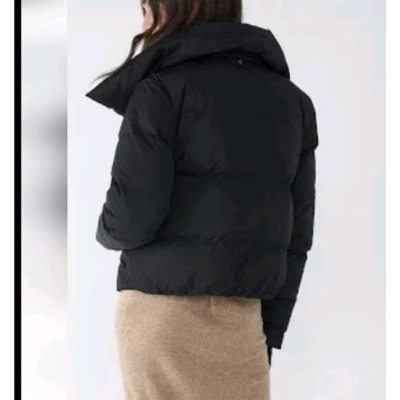 Søsken Studios Jazzy Black Genuine Down Fill Quilted Puffer Jacket Coat Parka XL - Picture 10 of 14
